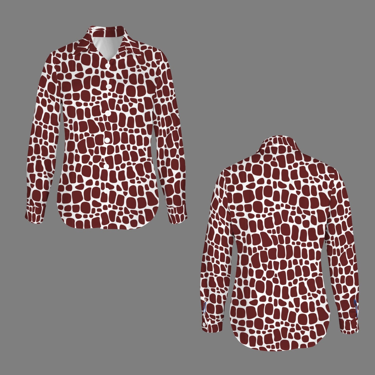 Reveille Button Down Shirt Reptile Pattern