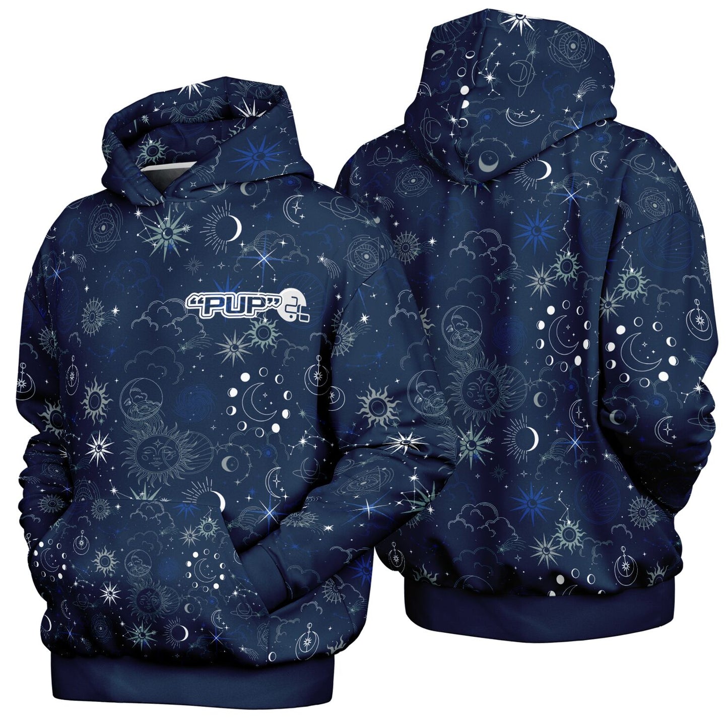 Blue Star Galaxy Heavy Oversized Hoodie