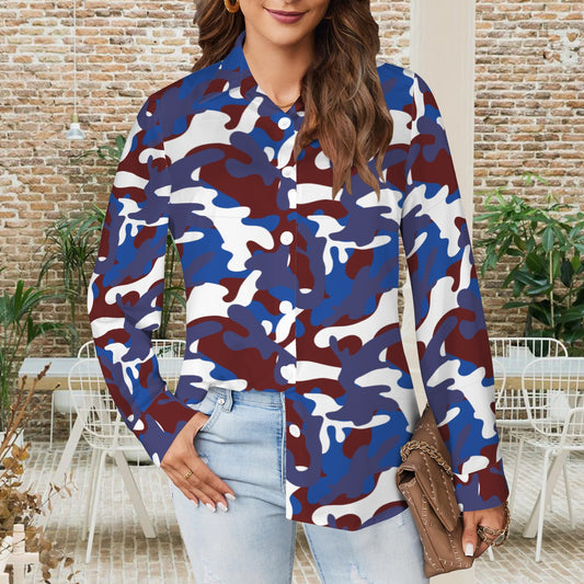 Tapestry Camo Button Down Shirt