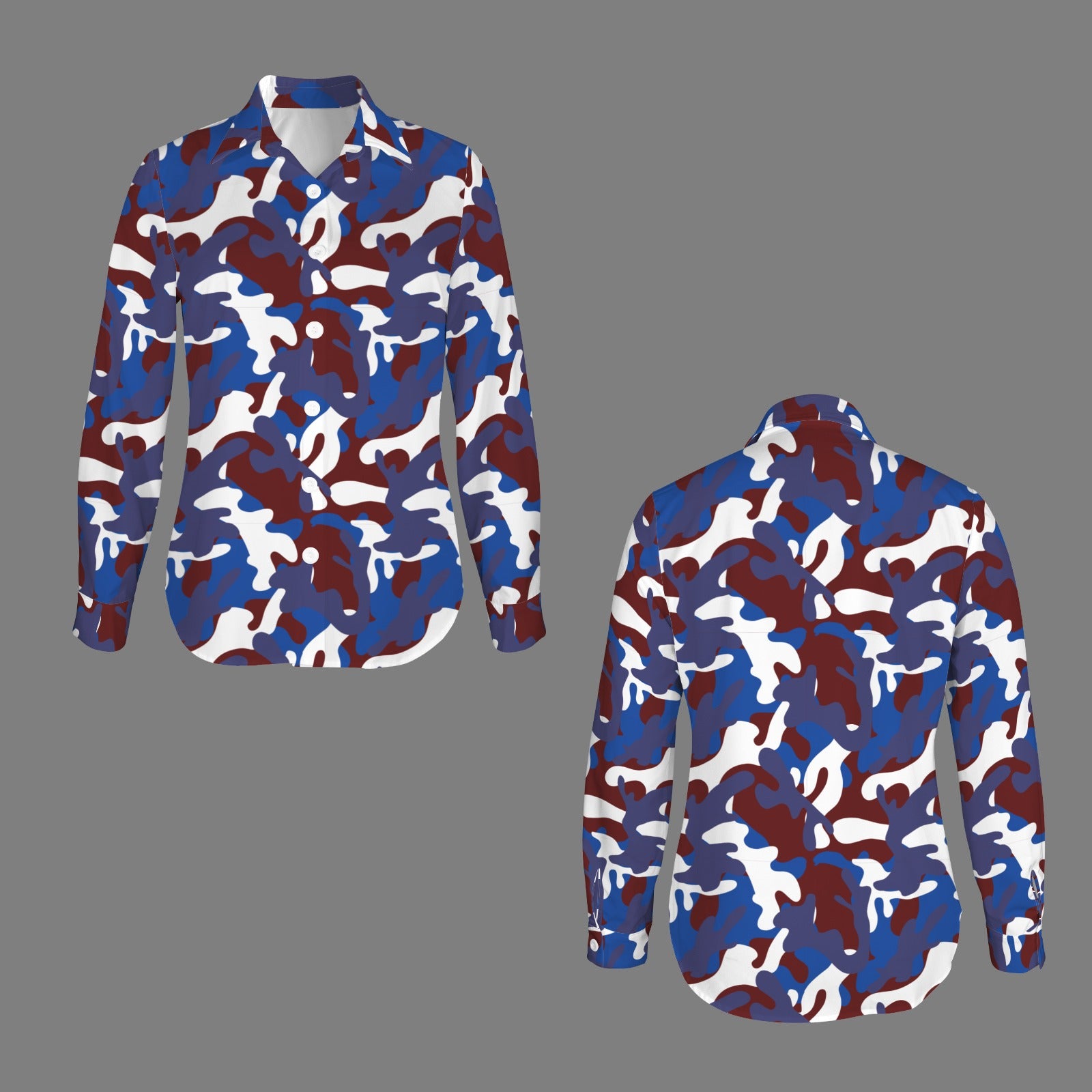 Tapestry Camo Button Down Shirt