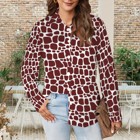Reveille Button Down Shirt Reptile Pattern