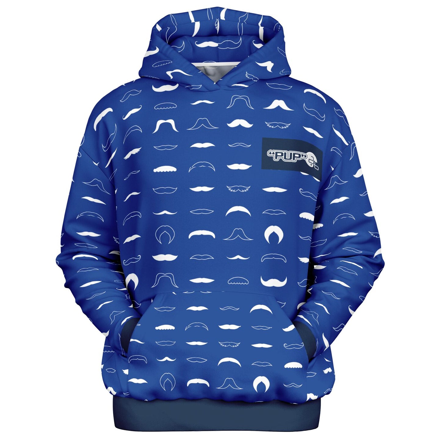 Blue Star Moustaches Heavyweight Oversized Hoodie