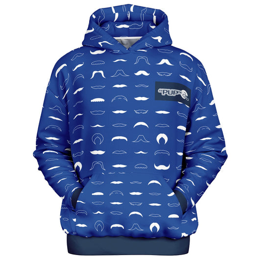 Blue Star Moustaches Heavyweight Oversized Hoodie