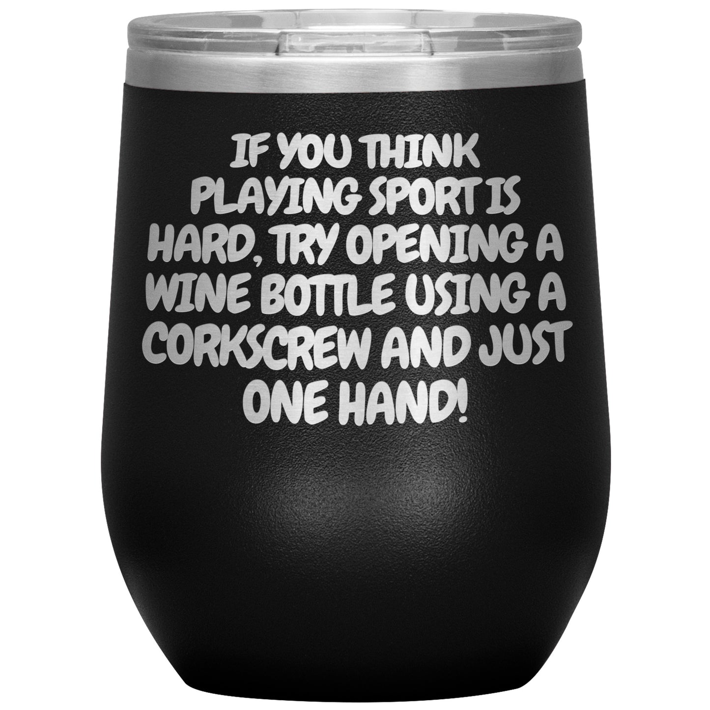 Corkscrew Wine Tumbler - 16 Colors