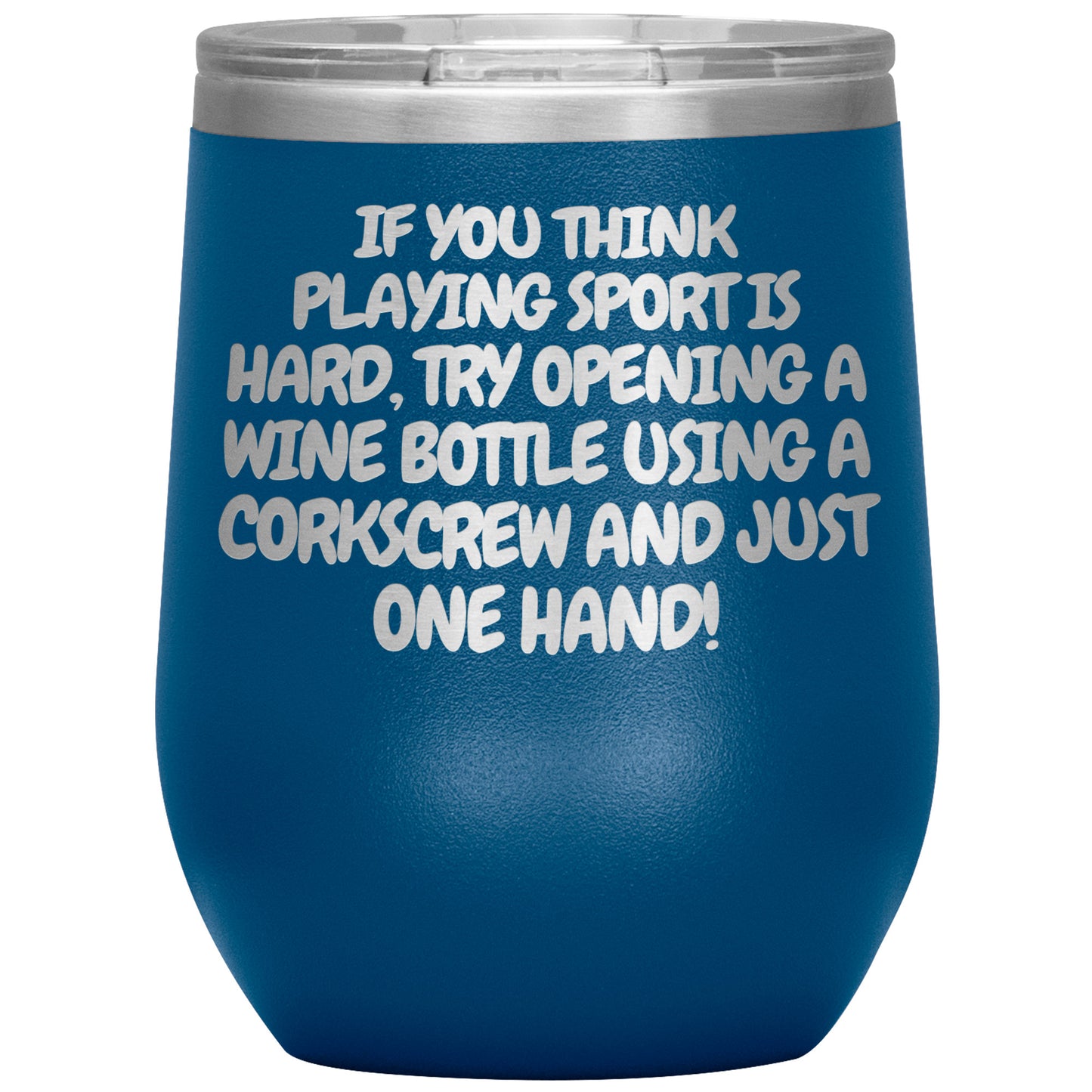 Corkscrew Wine Tumbler - 16 Colors