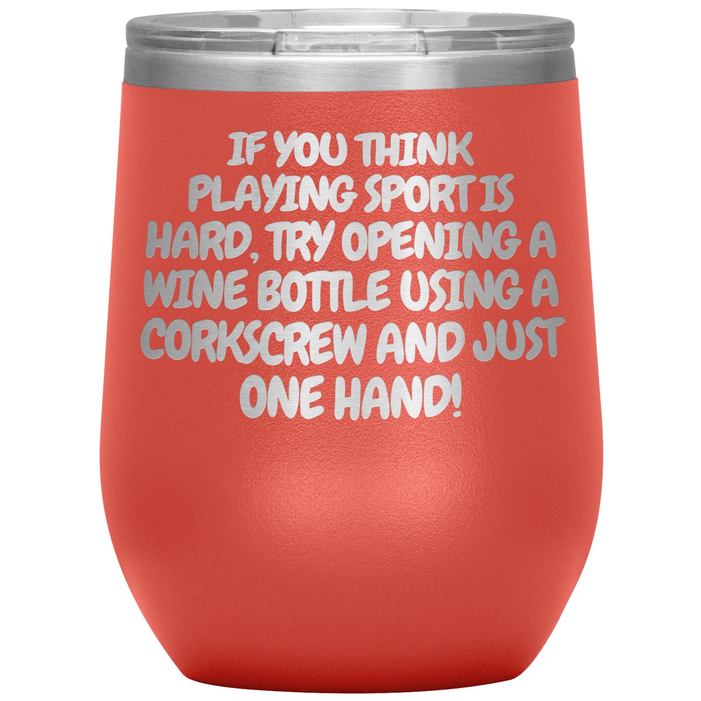 Corkscrew Wine Tumbler - 16 Colors