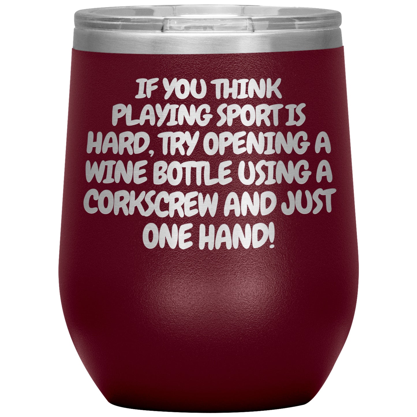 Corkscrew Wine Tumbler - 16 Colors