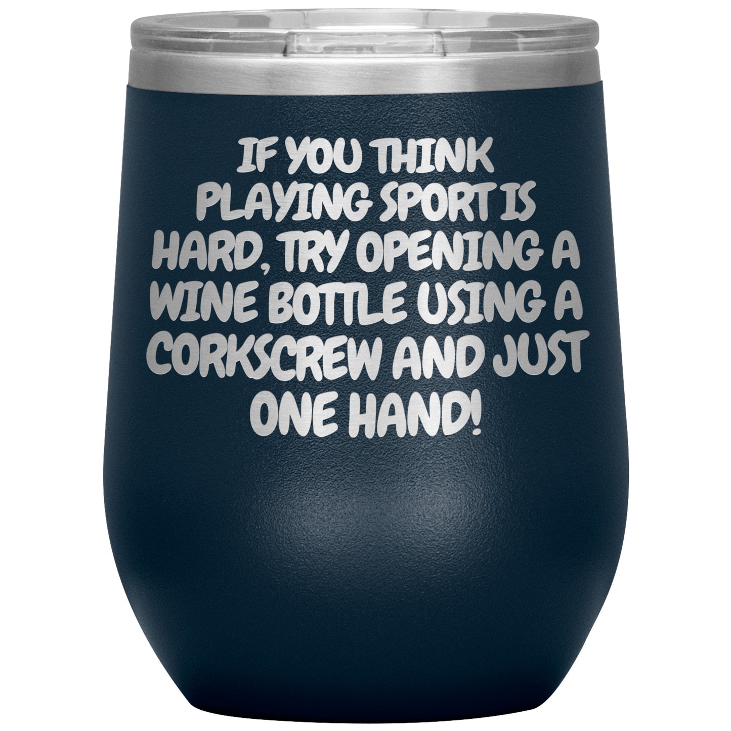 Corkscrew Wine Tumbler - 16 Colors