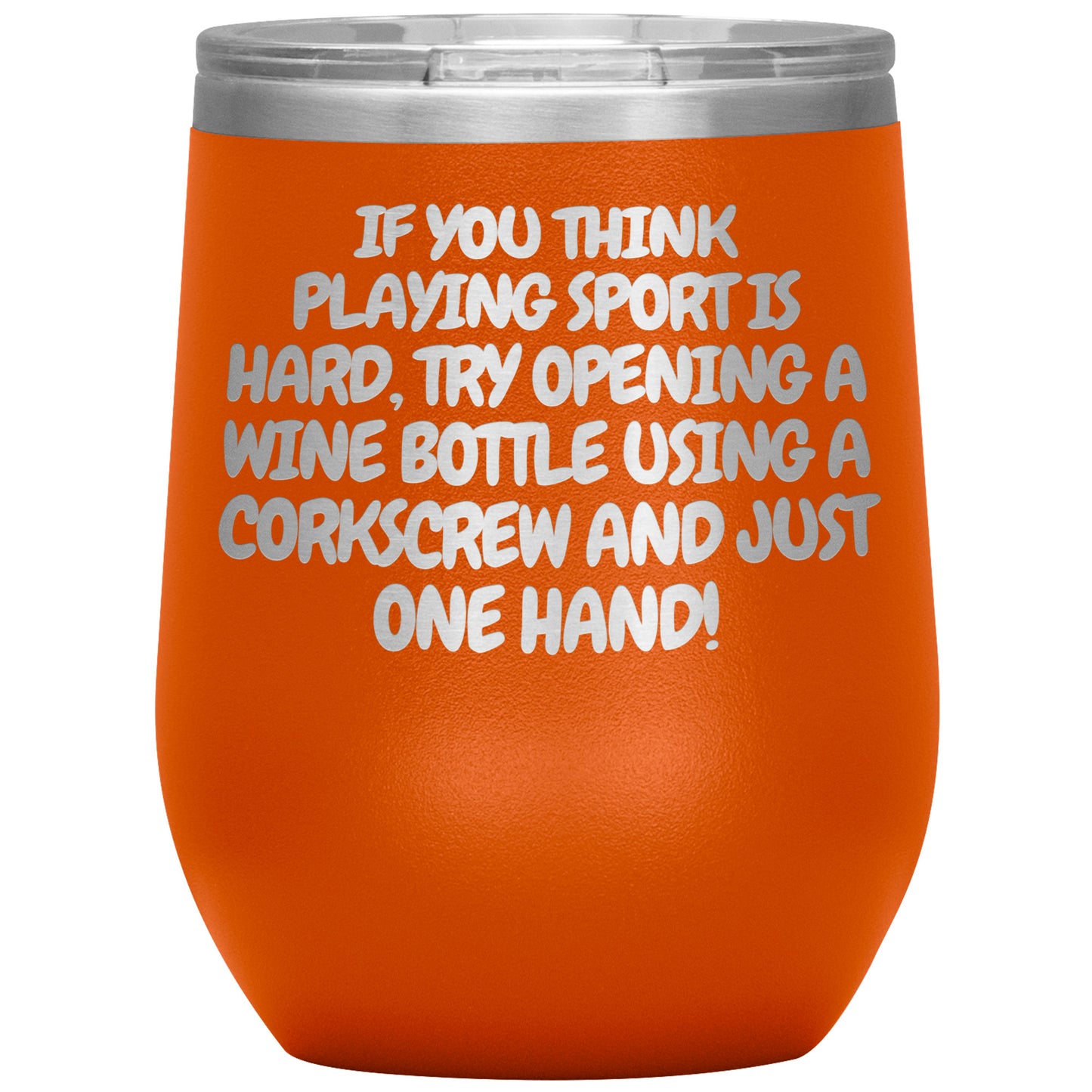 Corkscrew Wine Tumbler - 16 Colors