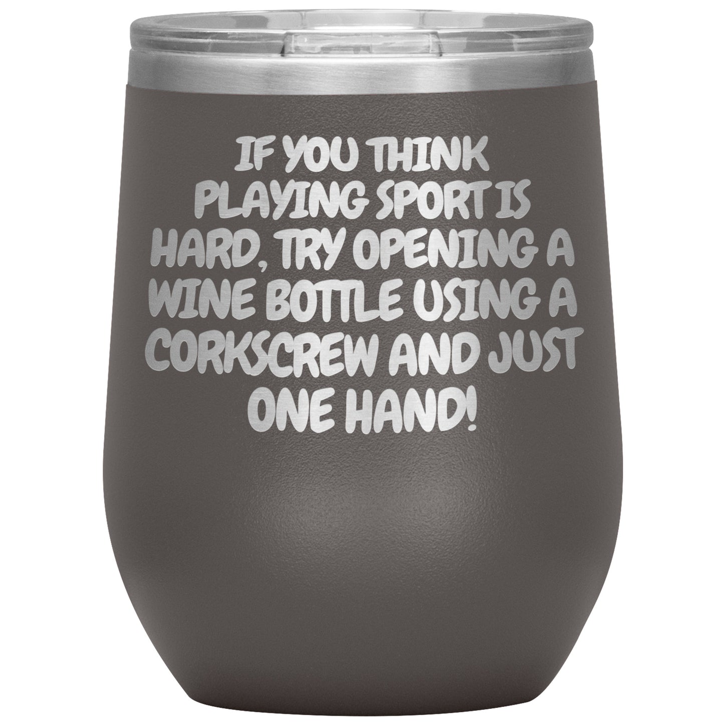 Corkscrew Wine Tumbler - 16 Colors