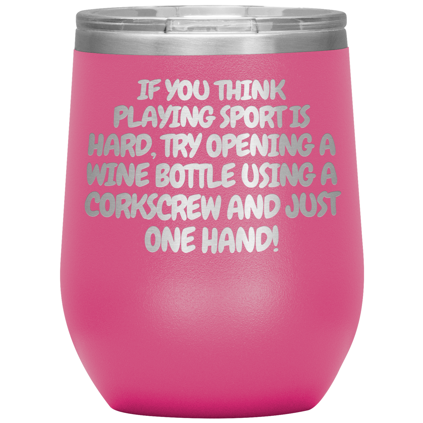 Corkscrew Wine Tumbler - 16 Colors