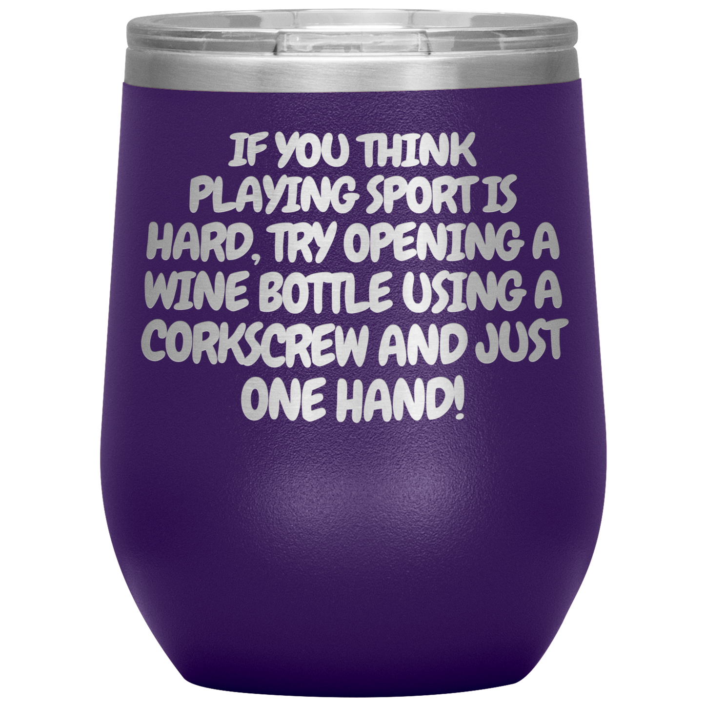 Corkscrew Wine Tumbler - 16 Colors
