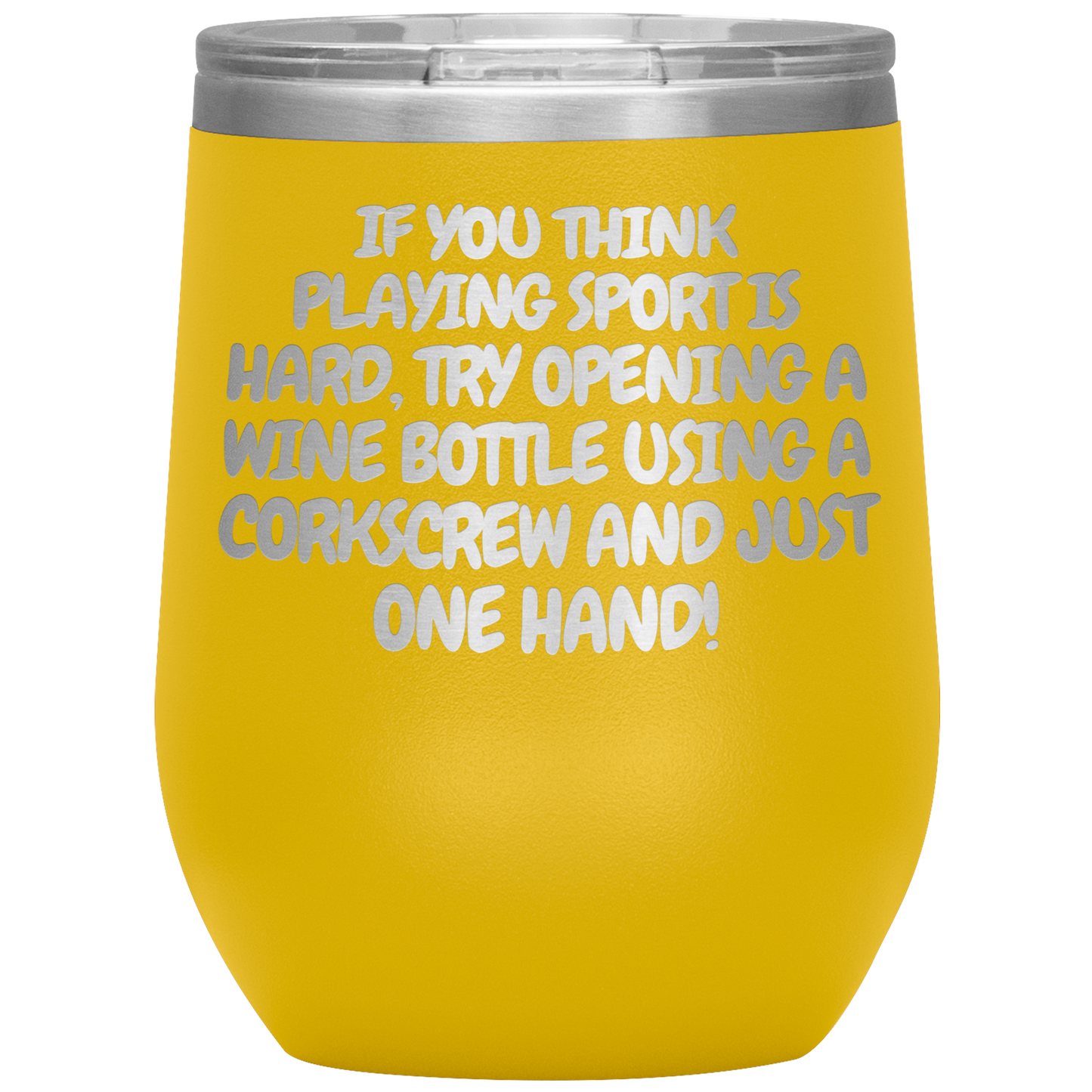Corkscrew Wine Tumbler - 16 Colors