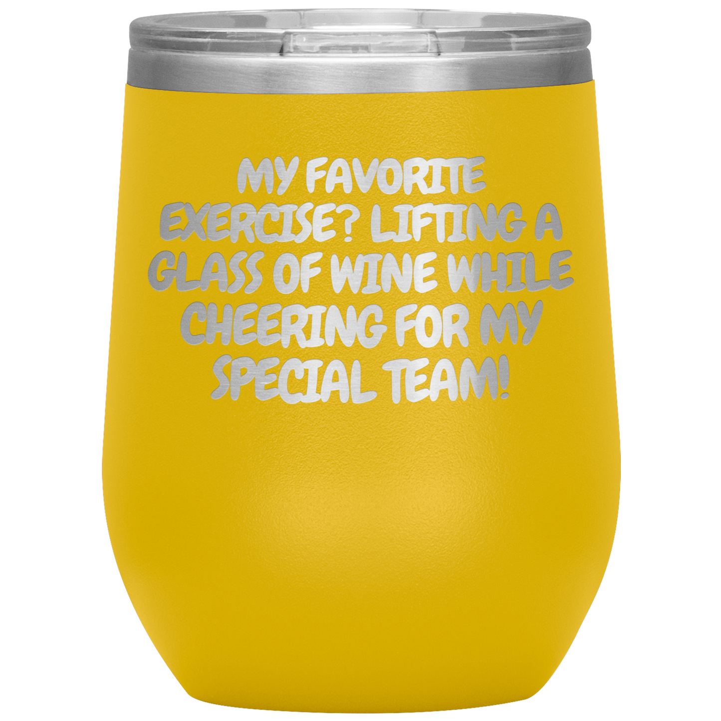 Exercise Wine Tumbler - 16 Colors