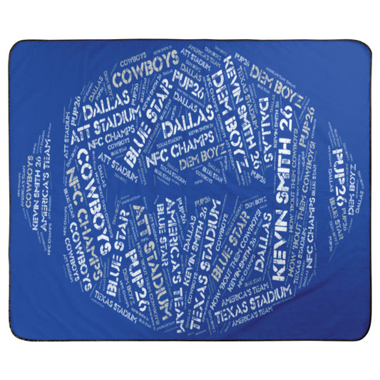 Pup26 Blue Star Stadium Blanket