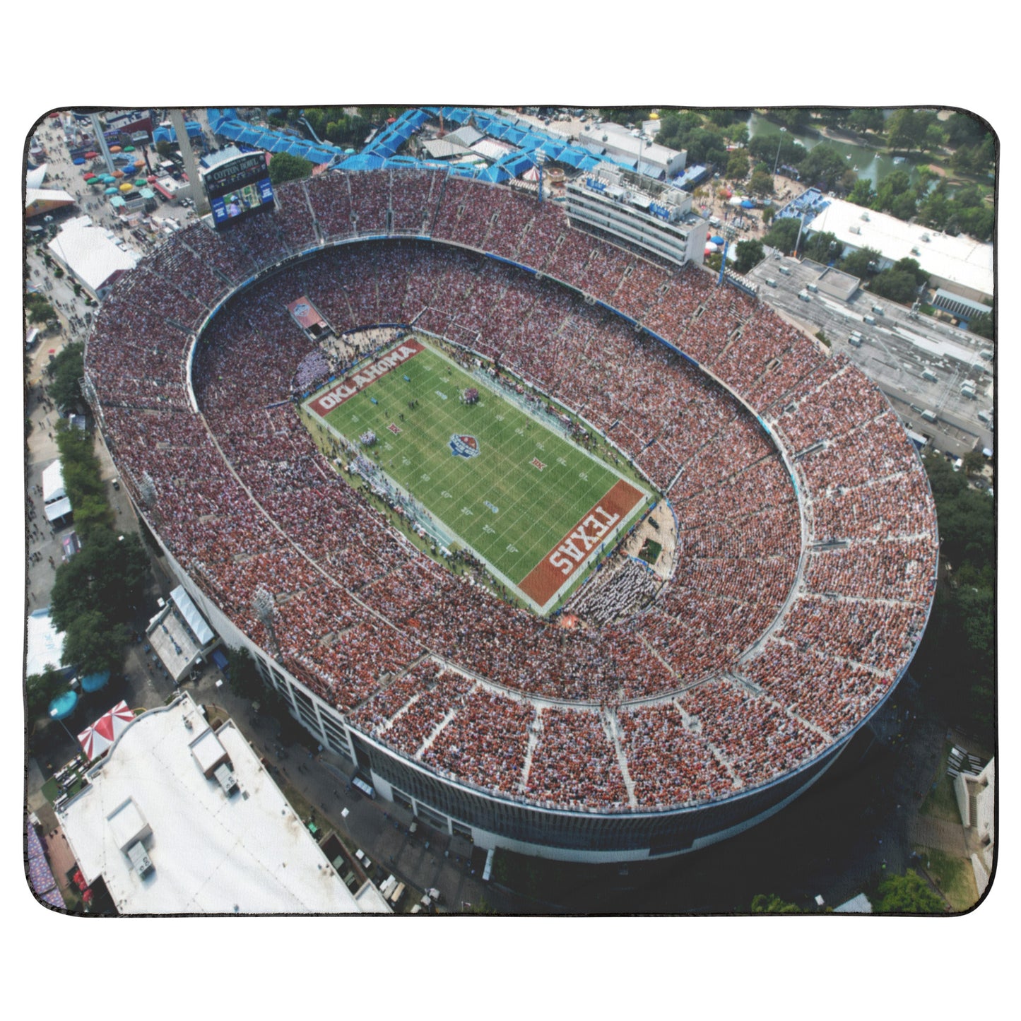 Texas OU Stadium Blanket