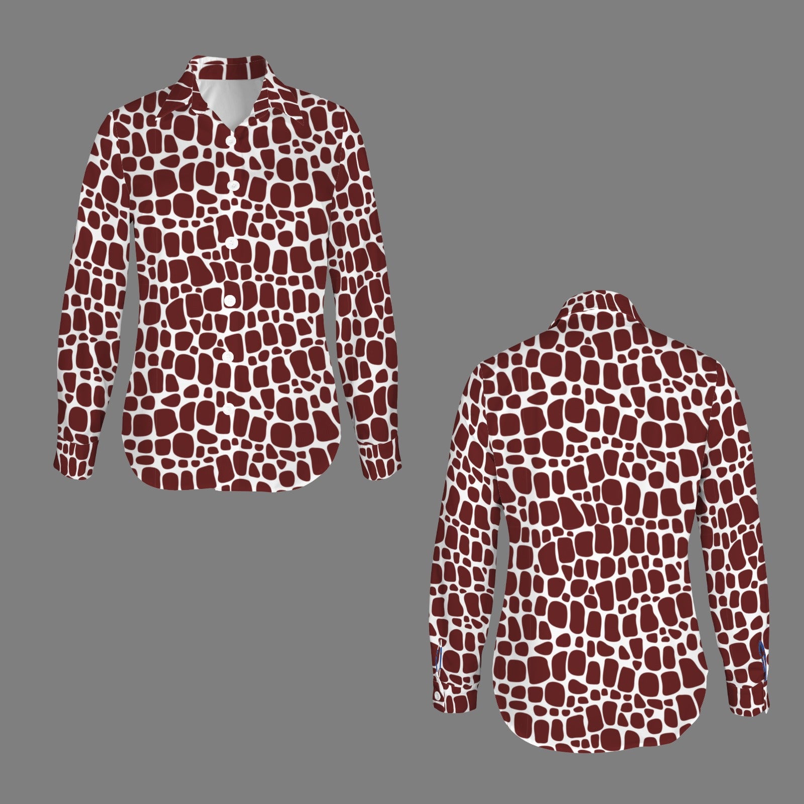 Reveille Button Down Shirt Reptile Pattern