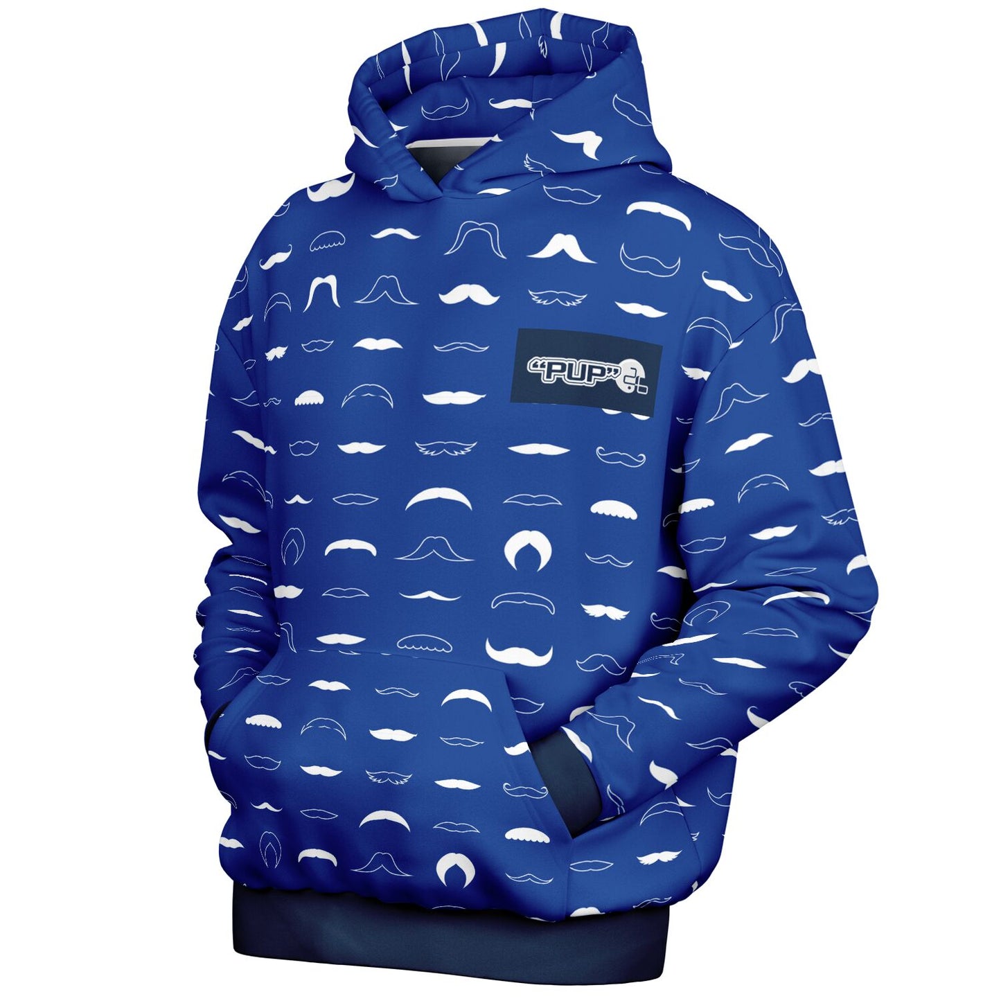Blue Star Moustaches Heavyweight Oversized Hoodie