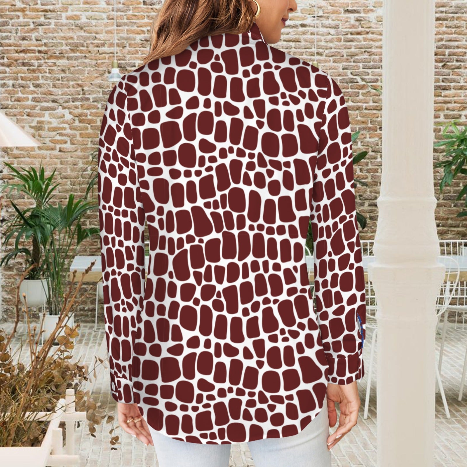Reveille Button Down Shirt Reptile Pattern