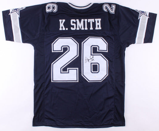 Hendolph Autographed Blue Dallas Cowboys Game Jersey.